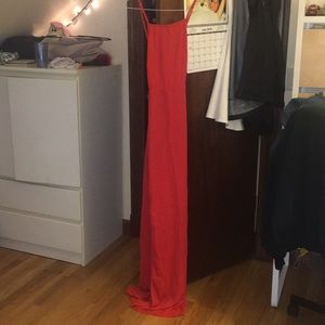 Red Strappy Back Detail Chiffon Maxi Dress Off 63 Felasa Eu